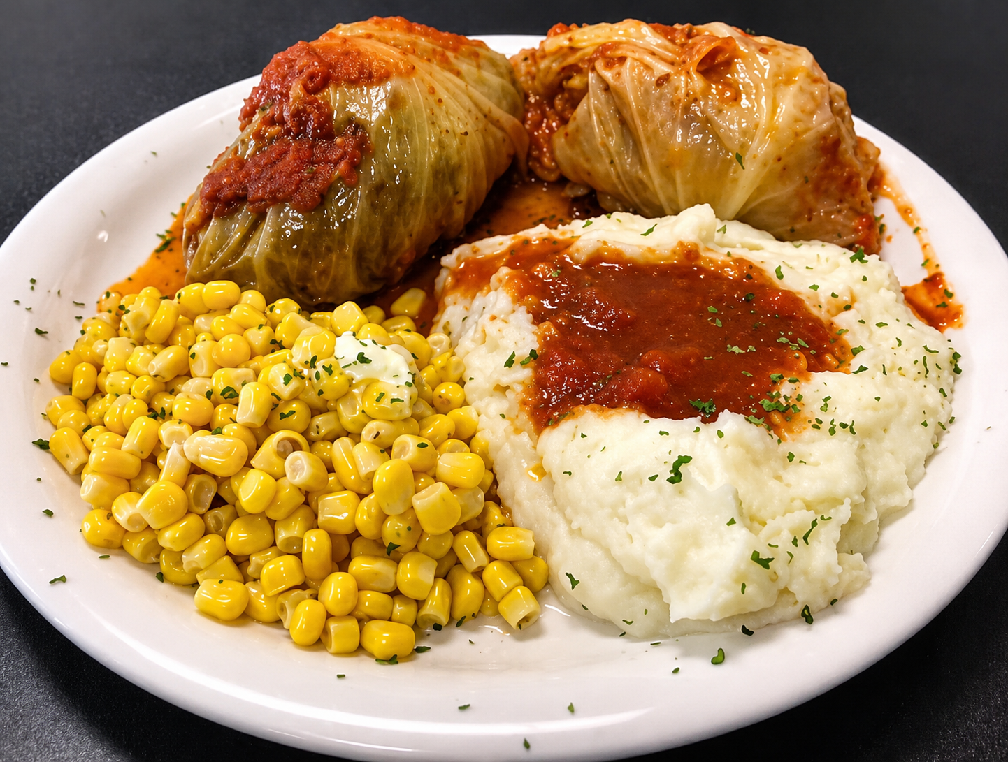 full dinner plate